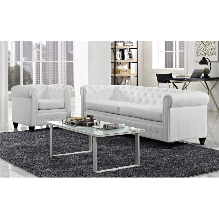 Modway Earl Faux Leather Living Room Set Wayfair Canada